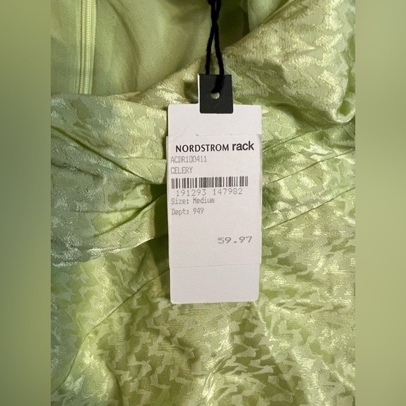 NWT ASTR The Label Bastille Midi Slip Dress Celery Green Size Medium Strapless - Picture 12 of 13
